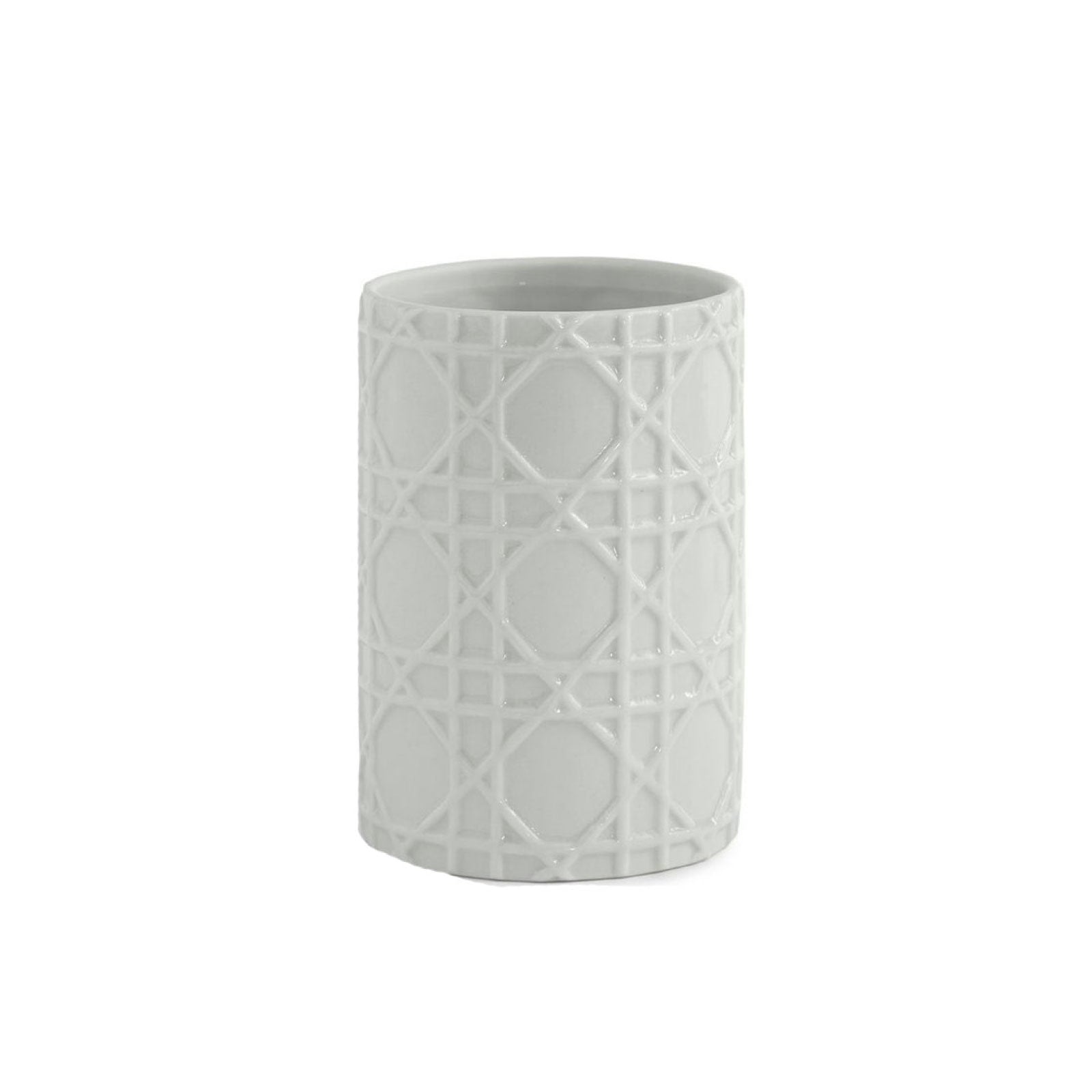 Woven White Tumbler