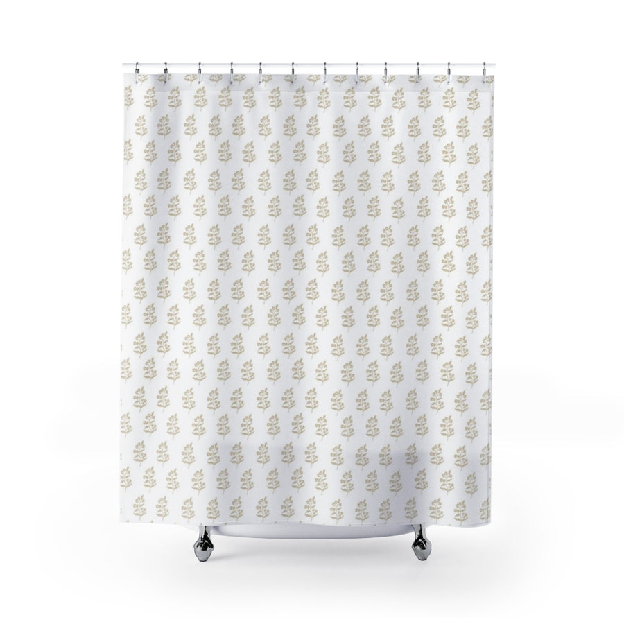Frankie Floral Shower Curtain in Natural