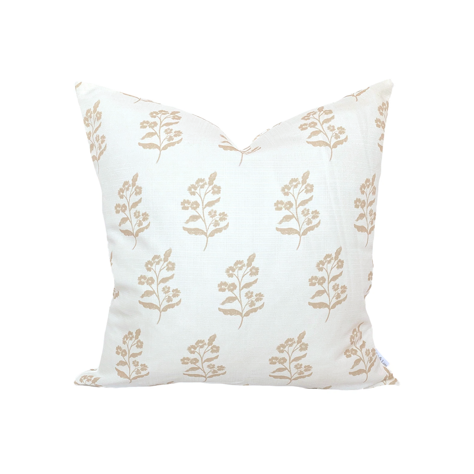 Frankie Floral Pillow in Natural