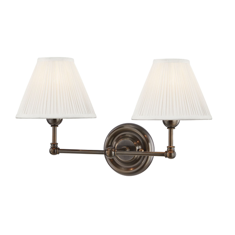 George Double Sconce in Bronze
