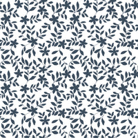 Jo Floral Fabric in Navy