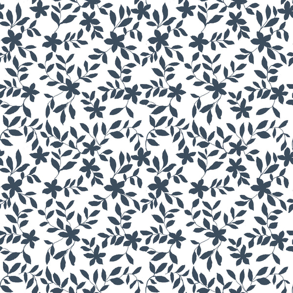 Jo Floral Fabric in Navy