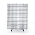 Linden Plaid Shower Curtain in Charcoal