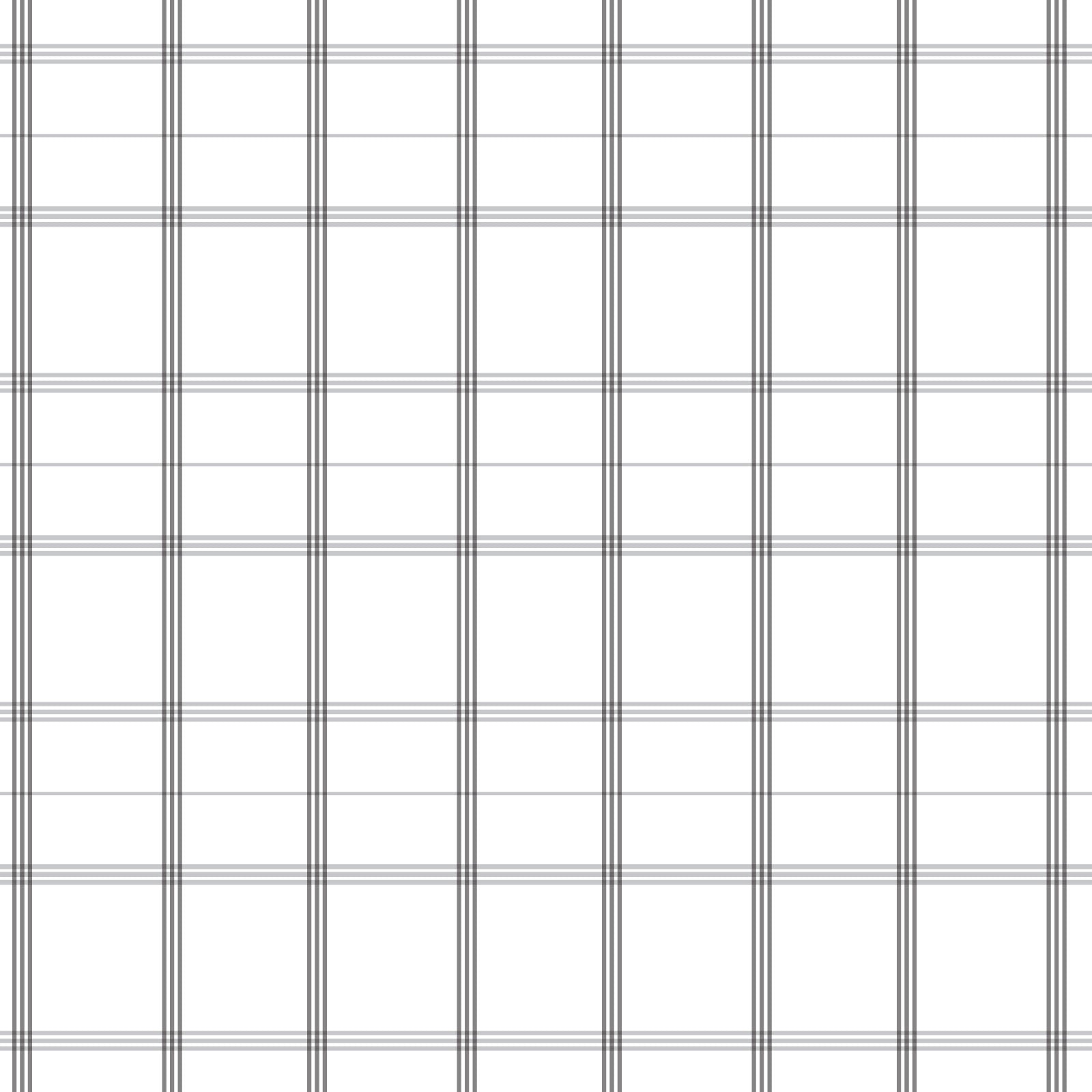 Linden Plaid Fabric in Stone Grey