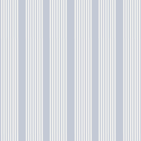 Oscar Stripe Fabric in Light Blue