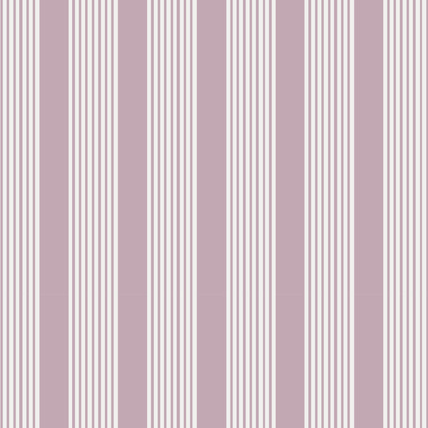 Oscar Stripe Fabric in Lilac