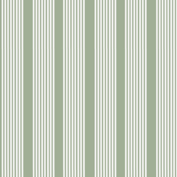 Oscar Stripe Pillow in Sage 